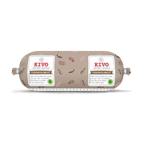Kivo 5 diersoortenmix compleet 10x1KG