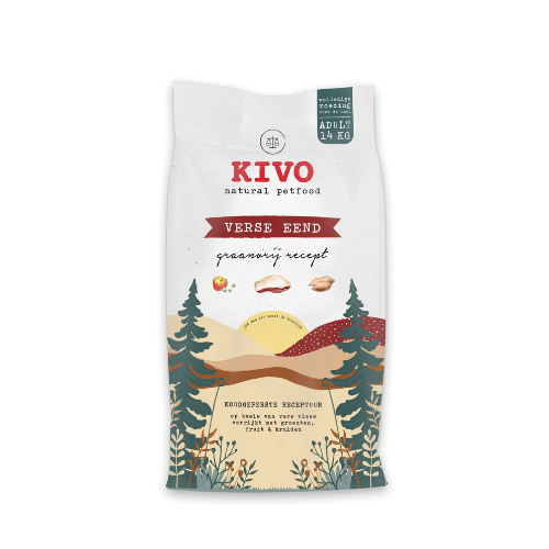 Kivo brok verse eend graanvrij 14kg