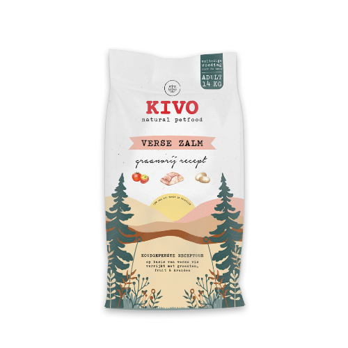 Kivo brok verse zalm graanvrij 14kg