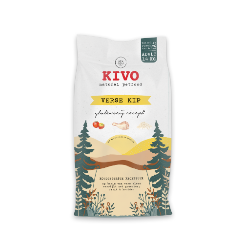 Kivo brok verse kip glutenvrij 14kg