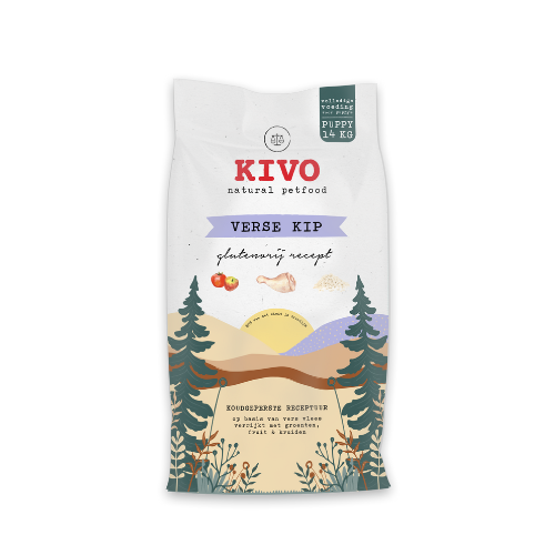 Kivo brok verse kip puppy glutenvrij 14kg
