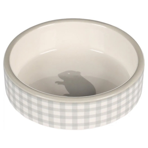 voerbak Mylo hamster 100 g Grijs|Wit