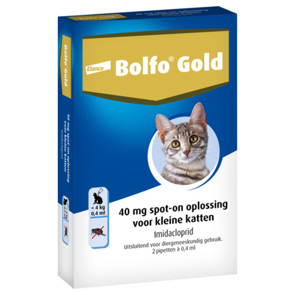 Gold kat 40 voor katten tot 4kg 2 stuks