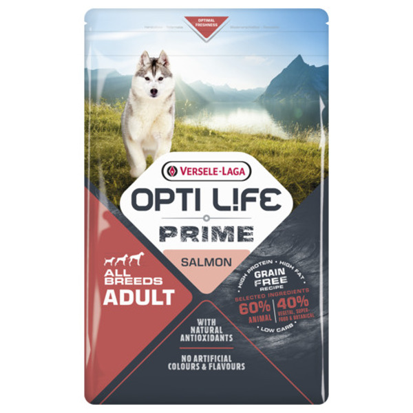Versele-laga opti-life Prime Adult All Breeds 12.5 kg Zalm