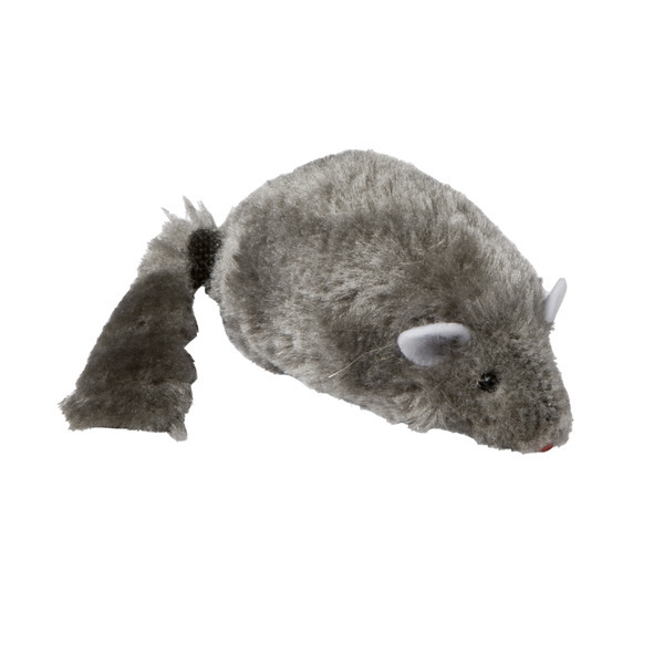 Speelmuis groot met catnip per stuk