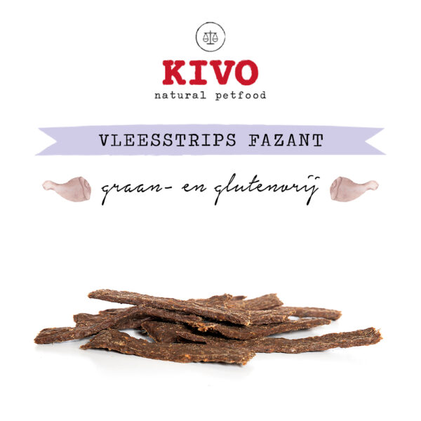Kivo Vleesstrips Fazant 200 gram