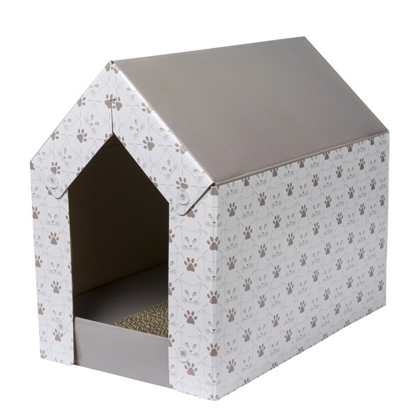 Kattenhuis met krab-bed 40x25x36 cm