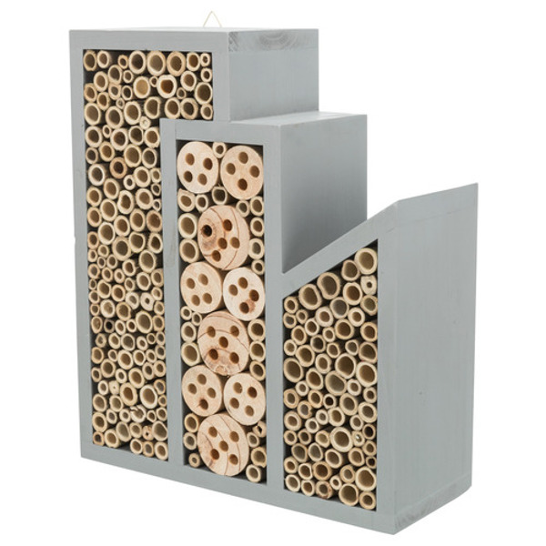 Trixie Bijenhotel 3-delig Grijs 30x12x35 cm