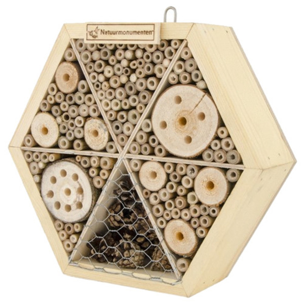 Natuurmonumenten Insectenhuis zeshoek Suraj Large 34x8x34 cm