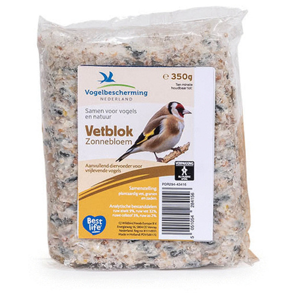 Wildbird VBN vetblok met zonnebloempitten 350 g