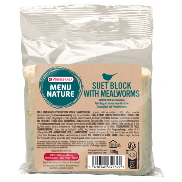 Versele-Laga Vetblok met Meelwormen 300 g