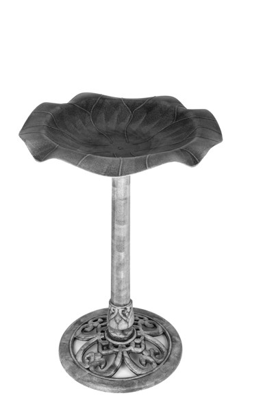 Best Life Waterschaal Silbersee Grijs Ø50x69,5 cm