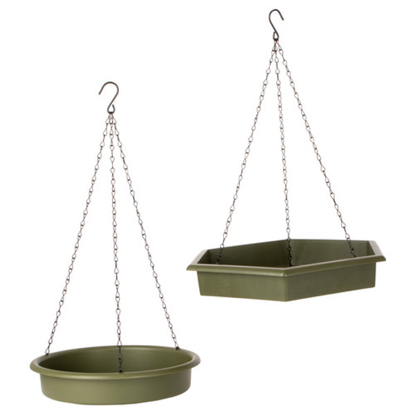 Wildbird hangende voer- en waterschaal set Groen