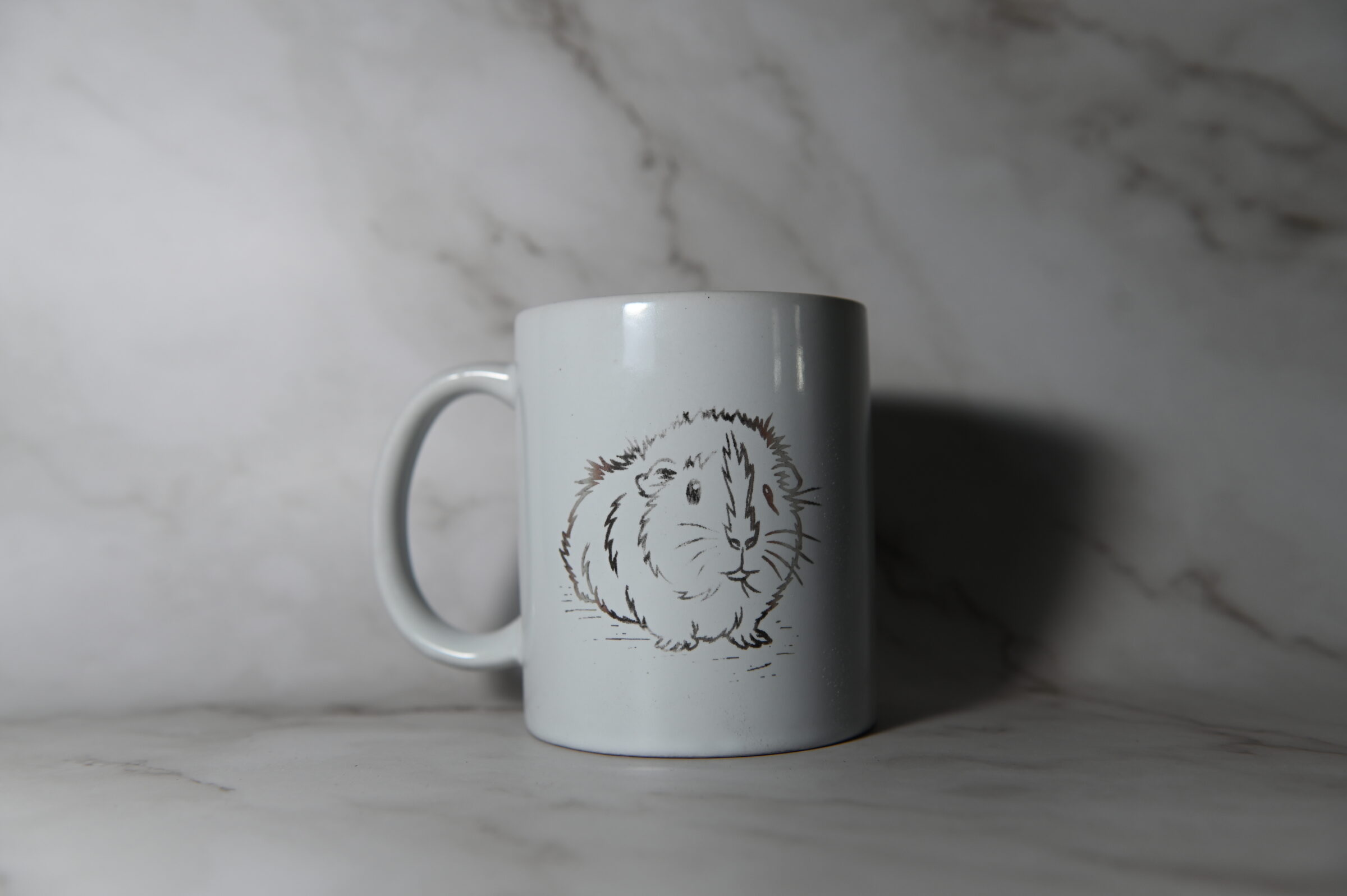 Mok met cavia gravering – schattige knager 🐹☕