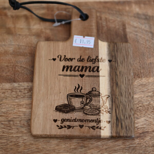 Mini tapasplankje “Voor de liefste mama”